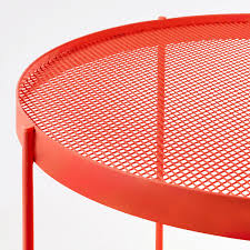 Krokholmen Coffee Table Outdoor Orange Ikea In 2020 Round Metal Coffee Table Outdoor Table Tops Coffee Table