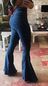 Discover more posts about bell bottoms. L B Stretchy Long Super Bell Bottoms Hxy02 Blue Classy Cowgirl Co