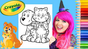 In this site you will find a lot of crayola color pages in many kind of pictures. Coloring Kitty Cat Puppy Dog Crayola Coloring Page Prismacolor Colored Pencils Kimmi The Clown Youtube
