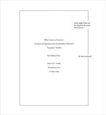 Free 6 Sample Mla Cover Page Templates In Pdf Ms Word