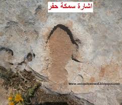 اشارة سمكة حفر وبجانبها على نفس الصخرة جرن صينية Movie Posters Movies Poster