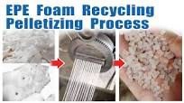 EPE plastic foam recycling pelletizing machine | EPE granules production  line