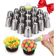 Maybe you would like to learn more about one of these? Russian Piping Tips Cake Decorating Supplies 29 Baking Supplies Set Walmart Com Walmart Com