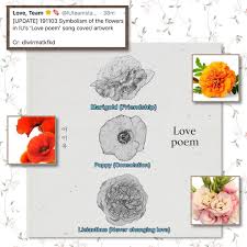 Jingjjang Is Bae On Instagram Iu Love Poem Flower Symbolisms In The Song S Cover Artwork Credit Iuteamstarcandy L Love Poems Cover Artwork Artwork