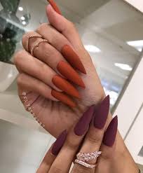 Pretty fall nail designs for short nails. Follow Us Thenaillife Fall Acrylic Nails Stiletto Nails Designs Cute Nails For Fall