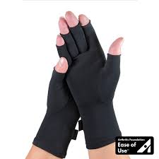 Imak Compression Arthritis Gloves Black Medium