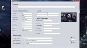java project cv/resume builder system