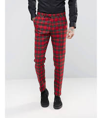 Black And White Check Pants Mens Love This From Asos Mens Plaid Dress Pants Red Pants Men Mens Plaid Pants