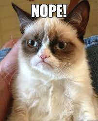 Nope Grumpy Cat Quickmeme