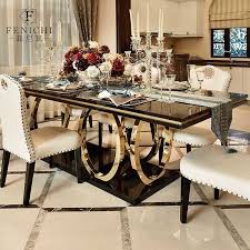 Royal furniture can help you find the perfect formal dining set, casual dining set, dining table, kitchen table, stone top dining table, pub table, bar, bar and barstools, dining chair, china cabinet, server, buffet, or baker's rack. Home Furniture Luxury Dining Table Set Dining Room Sets Aliexpress