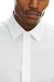 Amazon.com: Haggar Men's Slim Fit Performance Shirt, White Solid :  Clothing, Shoes & Jewelry