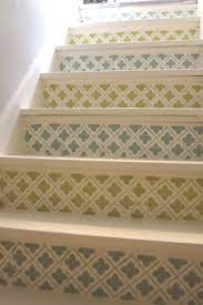 From Drab To Fab 10 Creative Ways To Dress Up Your Stairs Stenciled Stairs Stairs Staircase Design