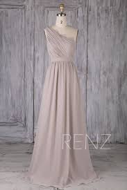 Bridesmaid Dress Taupe Chiffon Dresswedding Dressone Taupe Bridesmaid Dresses Wedding Dress Chiffon Bridesmaid Dresses