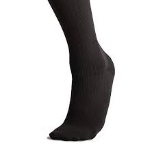 Fytto 2067 Mens Microfiber Compression Socks Graduated 15 20mmhg Trouser Stocking For Travel Varicose Veins Aching Leg Knee High Black Black
