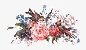 Continental Retro Flowers And Birds Retro Vector Vector Flowers Retro Flowers Png Transparent Clipart Image And Psd File For Free Download Flores Acuarela Pajaro De Acuarela Flores Retro