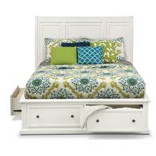 Hanover White King Storage Bed Dipan