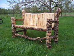 Beautiful Birch Bench Diy Outdoor Furniture European White Birch Raw Furniture
