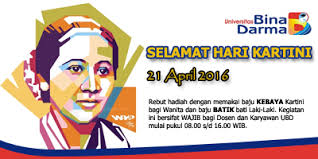 Proposal kegiatan r.a kartini smk k nusantara kudus tahun 2019 i. Himbauan Mengenakan Baju Kebaya Dan Batik Dalam Rangka Memperingati Hari Kartini Portal Web Ubd Universitas Bina Darma Palembang Indonesia