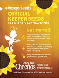 Check to make sure that the seeds are designed for the growing zone you're located in for the best results. Bring Back The Bees Cheerios