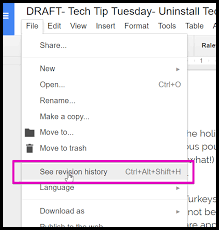 We are giving google drive fast and secure link to download. Using Google Docs Version History For Good And Evil Teton Science Schools Helpdesk
