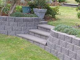 Retaining Wall Idea Step Stairs Yards Retaining Wall Steps Landscaping Retaining Walls Sloped Garden