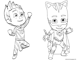 Download printable funny cat beast boy coloring page. Pajama Hero Connor Is Catboy From Pj Masks Coloring Pages Printable