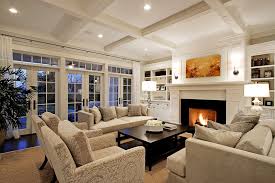 Good mix of traditional and gas. Having A Living Room With Fireplace And A Guide On Decorating One