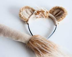 Lion Costume Lion Ears And Lion Tail Children S Or Etsy In 2021 Lion Costume Lion Costume Diy Baby Lion Costume