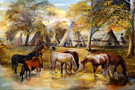 Pin By Arlene Schlabach On Native American Native American Art Native American Paintings Native American Horses