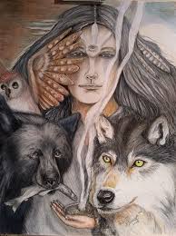 Denise Gore, colored pencil drawing