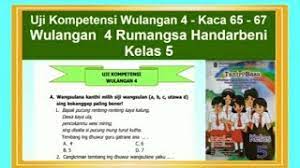 Uji Kompetensi Wulangan 4 Tantri Basa Kelas 5 Wulangan 4 Rumangsa Handarbeni Hal 65 67 Youtube