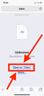 The.zip extension tells the computer that this is a compressed folder that contains one or. How To Save Zip Files To Iphone Or Ipad Osxdaily