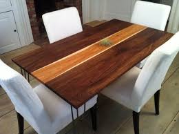 Walnut Hickory Dining Table Mid Century Modern Midcentury Modern Dining Table Dining Table Dining