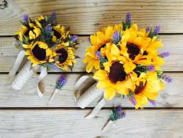 These flowers do not require much care except a sporadic cleaning with soft linen. 17 Piece Package Silk Flower Wedding Bridal Bouquet Sets Sunflower Purple Yellow Home Garden Wedding Supplies