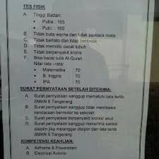 Smk penerbangan yang terletak di jawa timur ini dikenal sebagai smk penerbangan juanda. Smkn 6 Tangerang On Twitter Syarat Umum Pendaftaran Smkn 6 Tangerang Http T Co Xn6valpkka