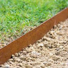 Suppliers of high quality architectural metalwork and sculpture in corten steel, stainless steel Multi Edge Metal Garden Lawn Edging 175mm X 1mtr Corten Steel Goodwins