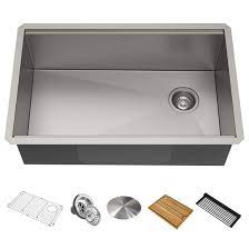 Needless to say, they are perhaps among the best types of kitchen sinks out there. Workstation 25 Drop In Undermount 16 Gauge Stainless Steel Single Bowl Kitchen Sink