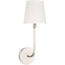 Capital lighting fixture company dawson polished nickel one light sconce 619311pn 674 | bellacor. Capital Lighting 619311pn 674 Dawson One Light Wall Sconce Polished Nickel Finish With White Fabric Stay Straight Shade Amazon Com
