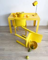 Pin By The Select 7 A Curated Lifes On Kidsdesk In 2020 Yellow Desk Plastic Chair Plastic Tables