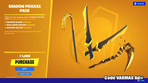 Fortnite pickaxes are another type of cosmetic that players can use to express their personality. Gifting Shadow Pickaxe Pack Doesn T Work Either Fortnite Chapter 2 Season 3 Youtube