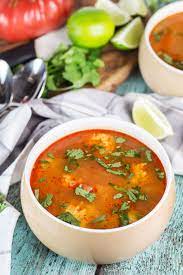 This Amazing Mexican Shrimp Soup Features Super Tender Shrimp Meatballs Swimming In A Flavorful S Shrimp Soup Recipes Mexican Shrimp Mexican Shrimp Soup Recipe