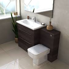 Add style and functionality to your bathroom with a bathroom vanity. Napoli Walnut 1300mm 2 Drawer Vanity Unit Toilet Suite