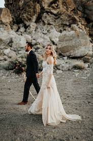 Adventurous Intimate Elopement Inspiration Wedding Dress Trends Sparkly Wedding Wedding Dresses Lace