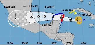 Grace se intensificó a huracán categoría 1 e impactará quintana roo la madrugada de este jueves 19 de agosto. O9qok9ga8o X M