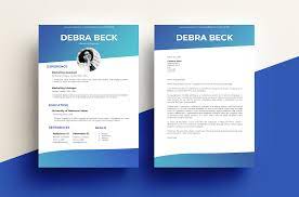 Copy the free sample below into microsoft word, and fill in the blanks with your skills and experience. Cv Cover Letter Gradient Blue Template Resource Moon
