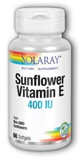 Overview vitamin e is a vitamin that dissolves in fat. Sunflower Vitamin E 400 Iu 60 Softgels Made By Solaray