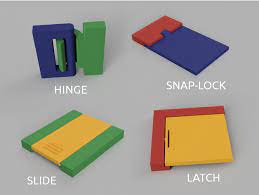 Snap Fit Part Designs Bart S Garage Flap Set 3dthursday 3dprinting 3dprinting Design Plastic Design Design