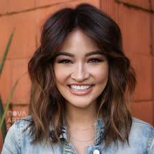 Mid level hair cuts for round faces. 28 Flattering Medium Hairstyles For Round Faces In 2021