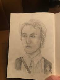 Can you guess who I drew today? Had a mental breakdown making this because  it just wouldn't look good but…. well I guess this feeling fits the  character 😭🥲