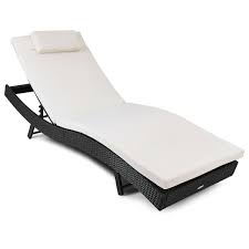 Outdoor Rattan Chaise Lounge Chair Color Black Material Steel Frame And Pe Rattan Cushion Pool Chaise Lounge Outdoor Chaise Lounge Chair Chaise Lounge Chair